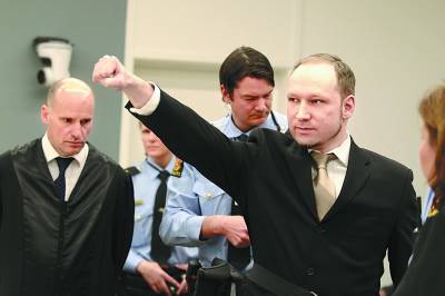 挪威爆炸枪击案凶手布雷维克获刑21年