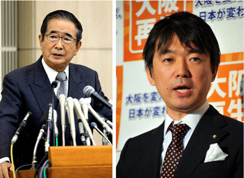 大阪市长突变卦 称很难与石原慎太郎新党合作