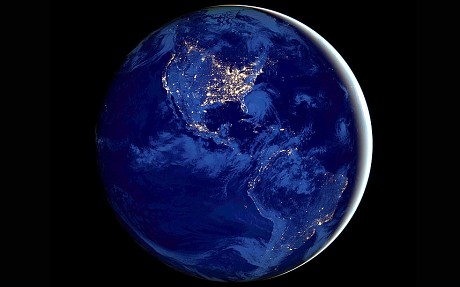 nasa发布最新高清地球夜景照片 酷似"黑色大理石"