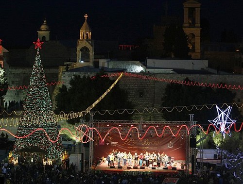 数千名基督徒伯利恒欢度圣诞 巴勒斯坦人最开心