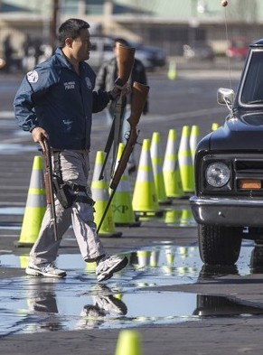 洛杉矶枪支回收活动排长队 收枪总数超过1500