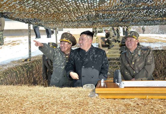 金正恩指导朝鲜人民军训练