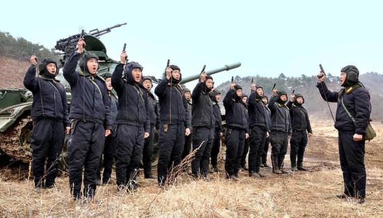 金正恩指导朝鲜人民军训练