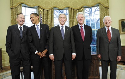 小布什"总统中心"将揭幕 5位美总统4年后再聚首