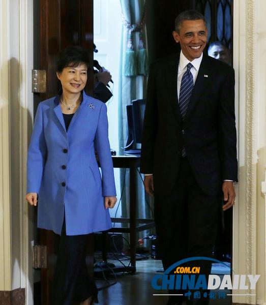 朴槿惠与奥巴马会谈 韩美同盟提升为全球伙伴关系