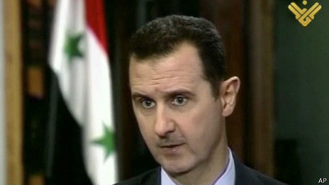 叙总统称若遭到以色列袭击 叙军队将还击