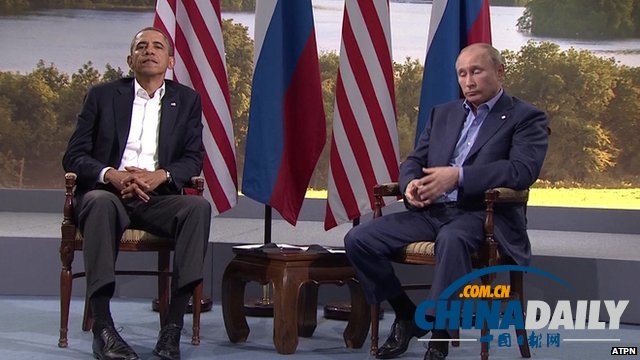 俄美G8峰会探讨叙利亚与会领导人敞领卷袖轻