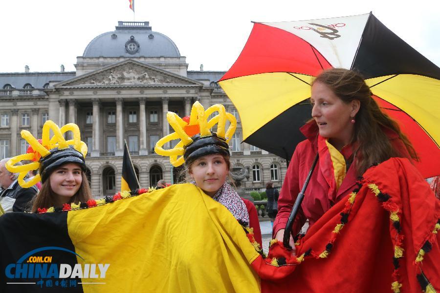 比利时国王宣布即将退位 民众举国旗表支持(组图)