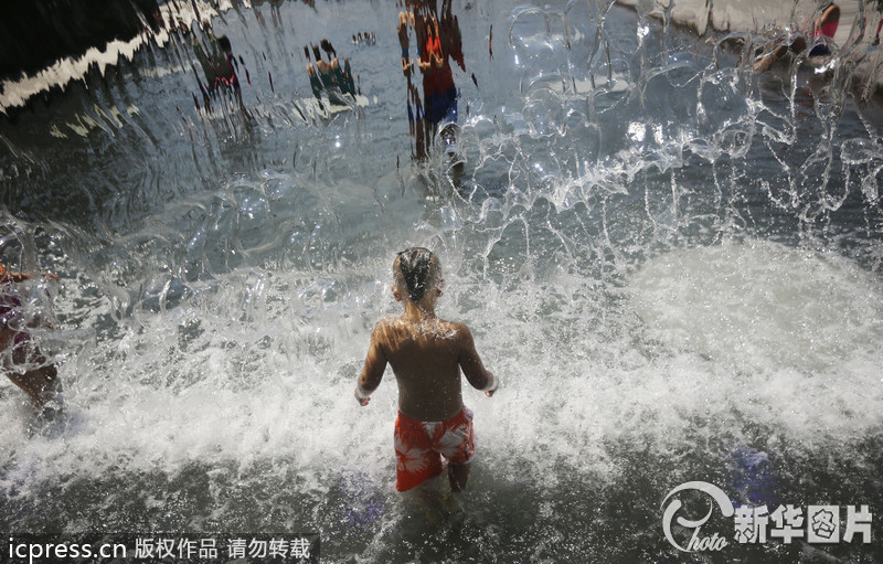 美国遭遇今夏最大范围高温天气 至少6人因热致死