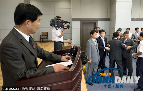 朝韩会谈爆发肢体冲突 朝方关停电梯令韩方陷被动