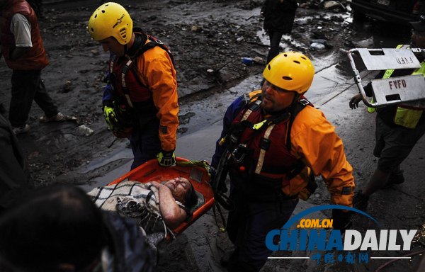 美国多地因暴雨发出洪水警报 已致1死3失踪（图）
