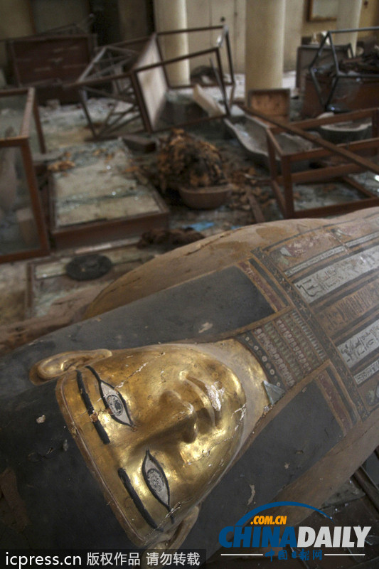 埃及博物馆遭暴民洗劫 逾千件文物丢失或损毁