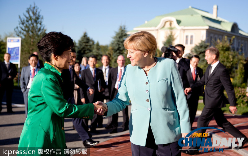 G20峰会结束 瑞典战机靠近默克尔专机（图）