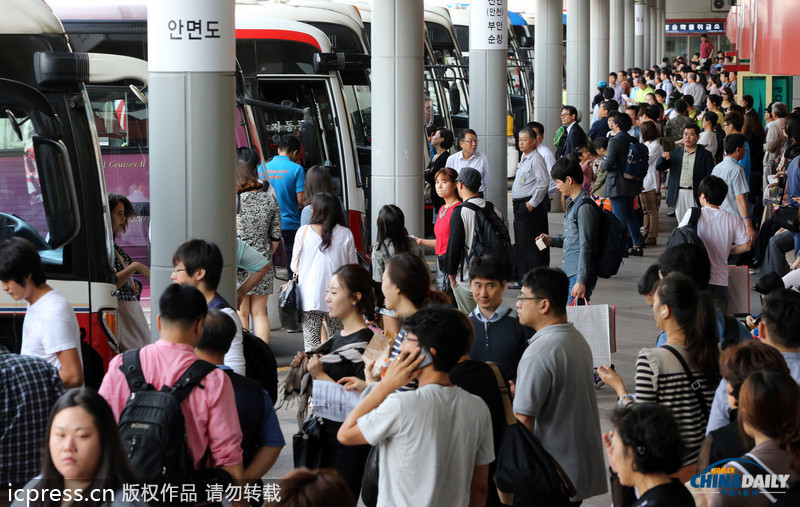 图：中秋将至 韩国民众开始“民族大流动”