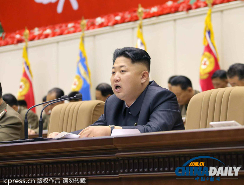 朝鲜最高领导人金正恩观看军人艺术庆典（图）