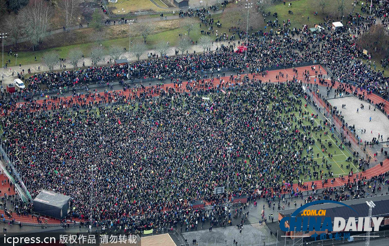 1.6万人占领瑞典街道 抗议纳粹以及种族歧视