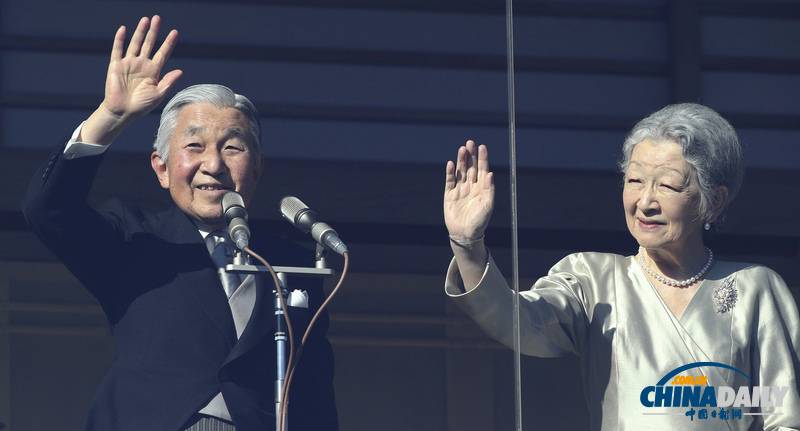 日本皇室接受民众新年朝贺 天皇致辞期盼国泰民安