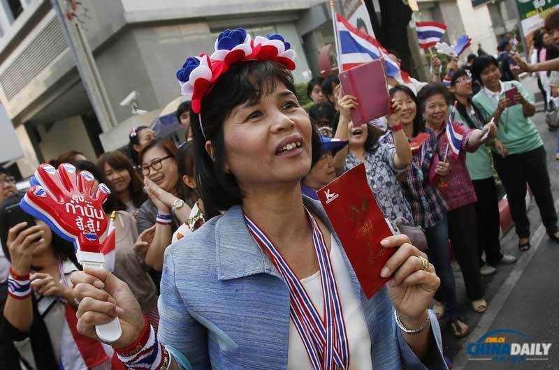 泰国反对派酝酿更大规模示威 试图使泰国大选无效化