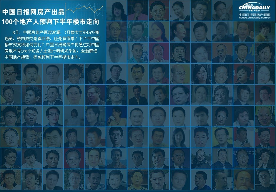 100地产人预判下半年中国楼市走向：31%受访人称房价趋稳
