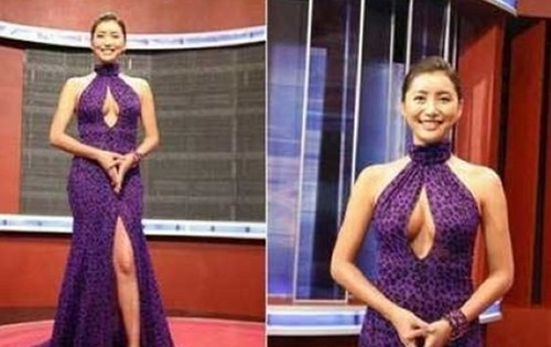 韩国女主播穿肉色衣播报 盘点各国女主播大胆穿衣【组图】