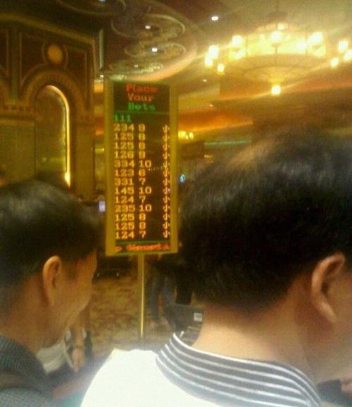 实拍网友澳门赌场5分钟赢了几百万