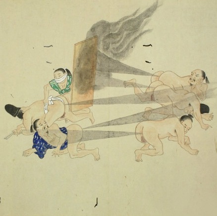 日本古代重口味画卷:用放屁打仗(组图)[1]