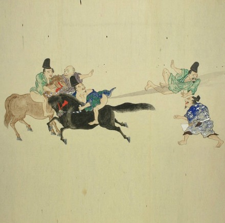 日本古代重口味画卷：用放屁打仗(组图)