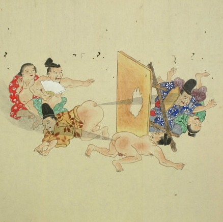 日本古代重口味画卷:用放屁打仗(组图)