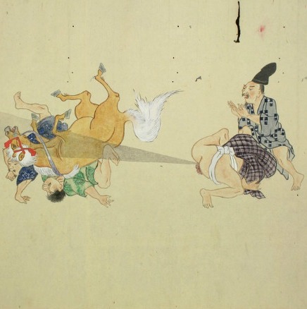 日本古代重口味画卷：用放屁打仗(组图)