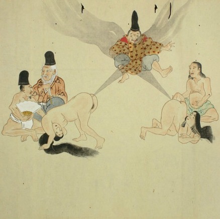 日本古代重口味画卷:用放屁打仗(组图)