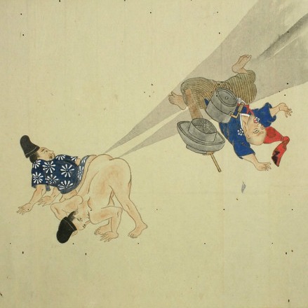 日本古代重口味画卷:用放屁打仗(组图)