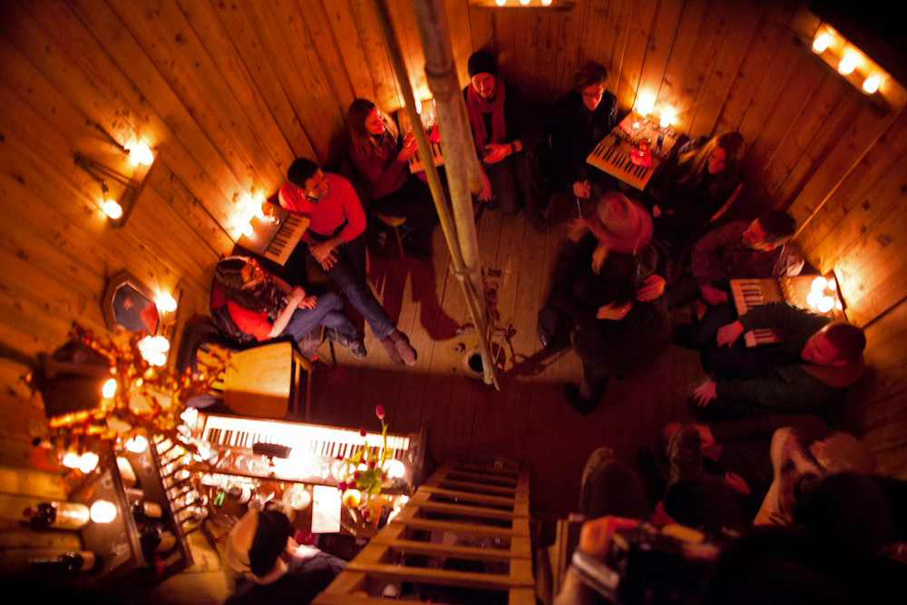 曼哈顿街区楼顶酒吧疯狂夜生活