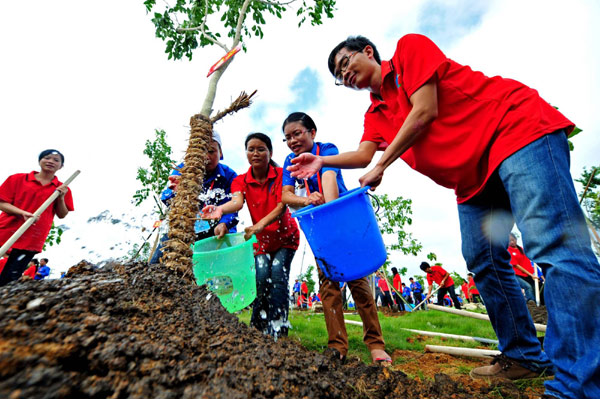 China-Vietnam friendship grows with trees