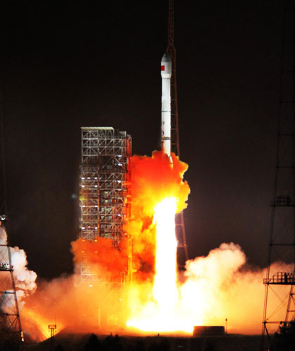 China launches orbiter for Beidou system