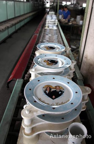 Prince William's wedding made in China