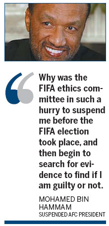 Bin Hammam cries foul over FIFA charges