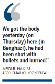 Top leader of Libyan rebels shot to death