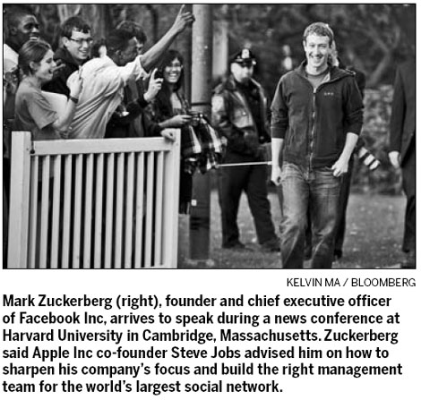 Zuckerberg on hiring mission to Harvard