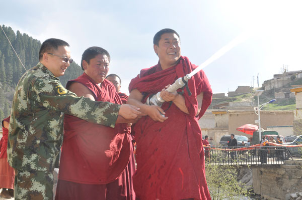 Firemen of faith keep monasteries safe in Tibe