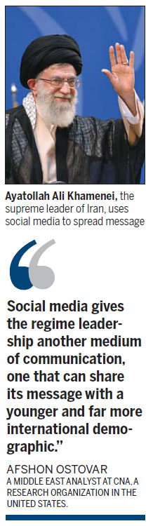 Top Iranian leader goes online with Facebook