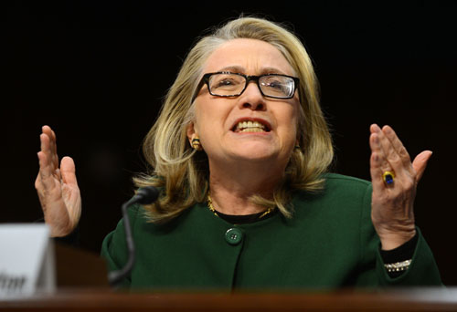 Clinton fired up over Benghazi attack