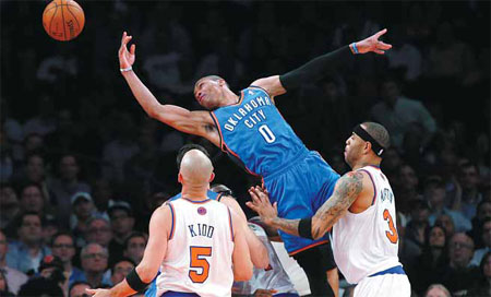 Thunder hold off Smith, Knicks as Anthony sits