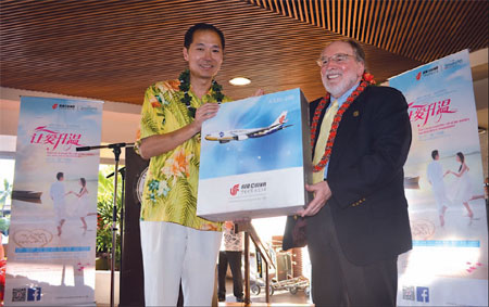 Beijing, Hawaii flights launch