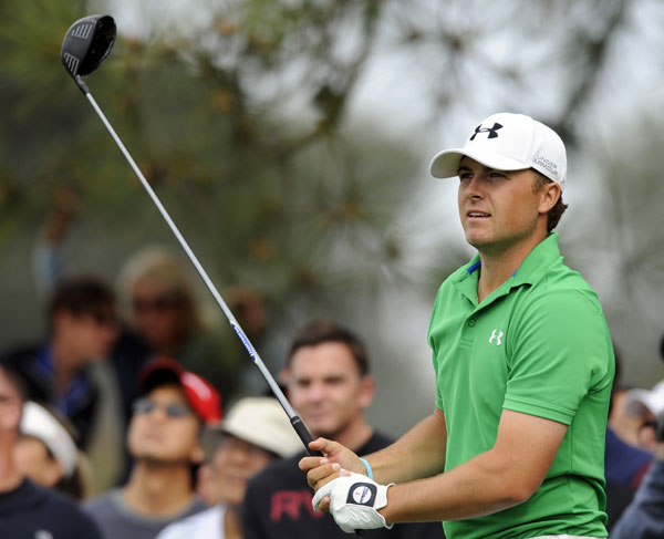 Jordan Spieth Tees Off On The Fifth Hole During The Second