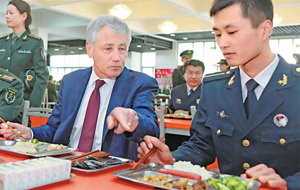 Hagel gets recipe of goodwill