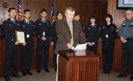 Chinese cop cadets learn about US police work