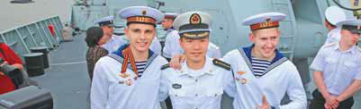 Sailors exchange visits before joint drill