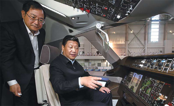 Xi calls for large aircraft to boost power