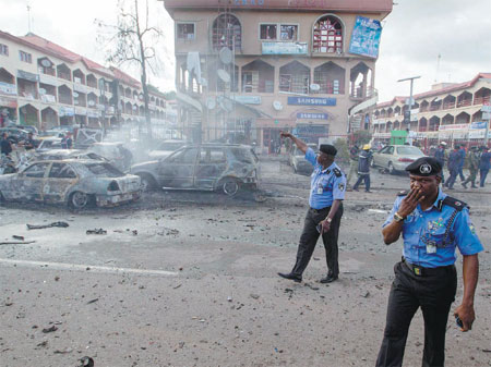 Nigeria blast suspect held