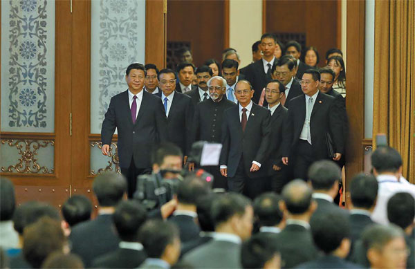 Xi pledges China will never seek hegemony